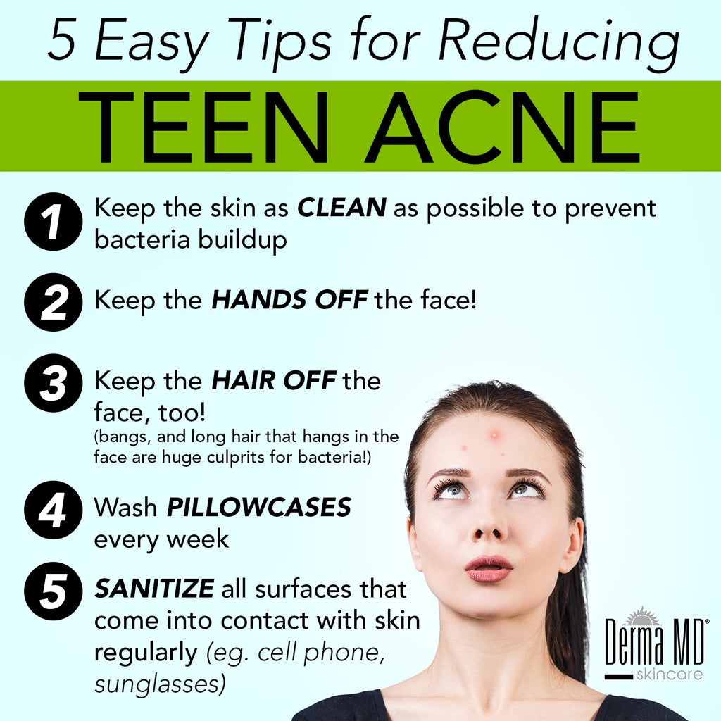 Five Easy Tips for Reducing Teen Acne