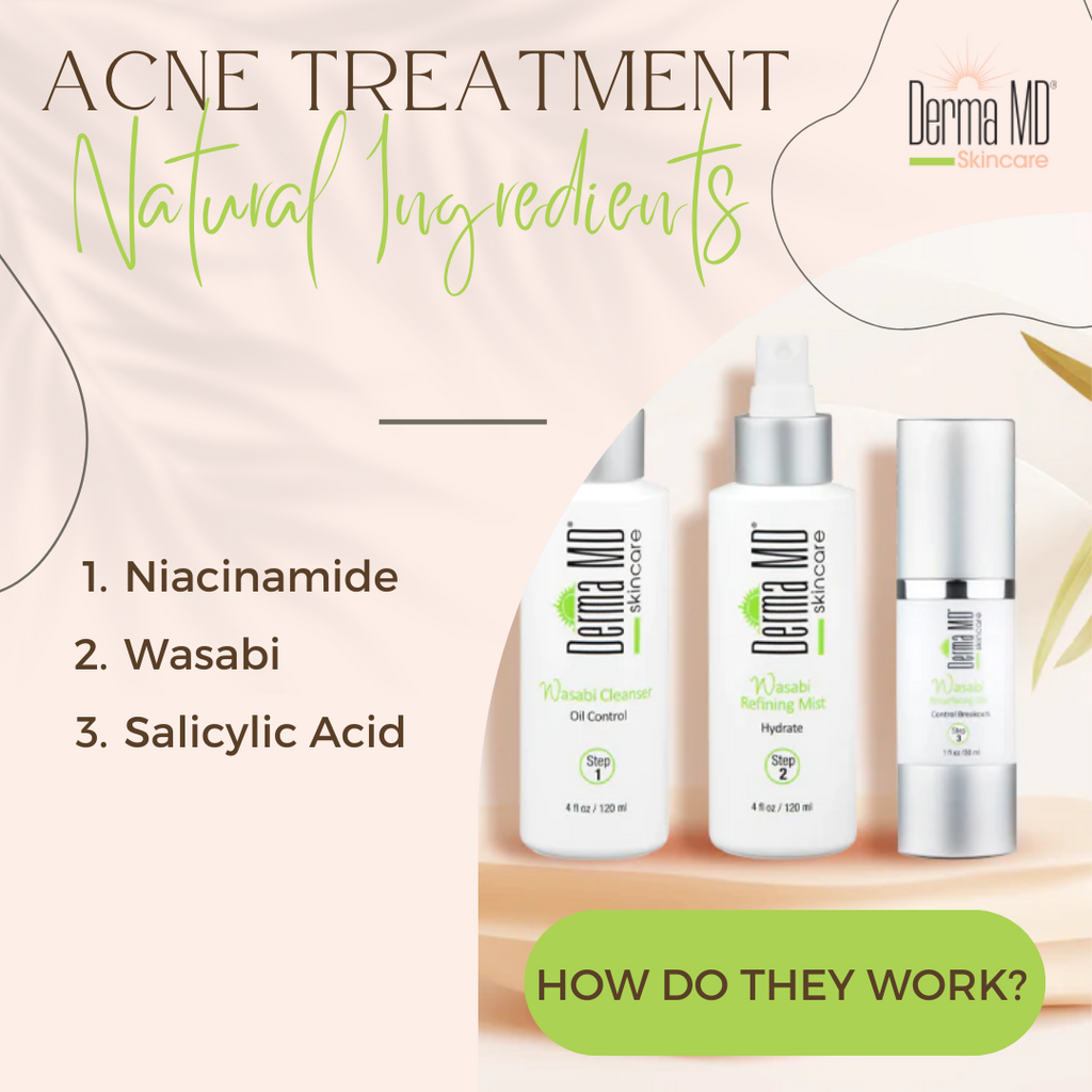 NATURAL ACNE TREATMENT INGREDIENTS:  How they work - How to use them.